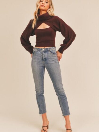 Spice It Up Turtleneck Sweater Set