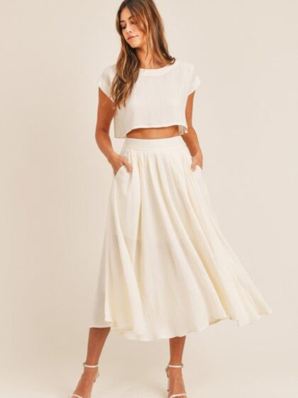 Dare To Be Cream Two Piece Set - restock!