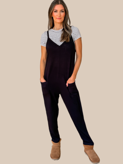 Addison Black Jumpsuit - SALE