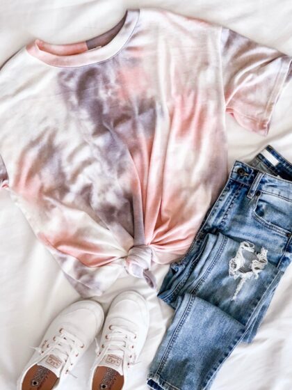 Cotton Candy Tie Dye Tee- FINAL SALE