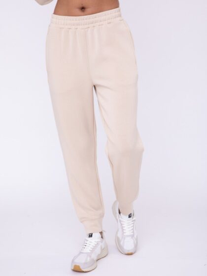 Low Key Pocketed Joggers - Cream - SALE