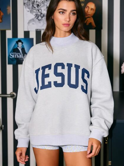 PREORDER - Jesus Reversible Mock Neck Sweatshirt (L/XL SHIPS BY 2/15, S/M SHIPS BY 3/2)