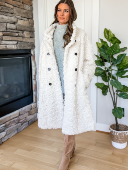 Cozy Luxe Winter Coat - Ivory