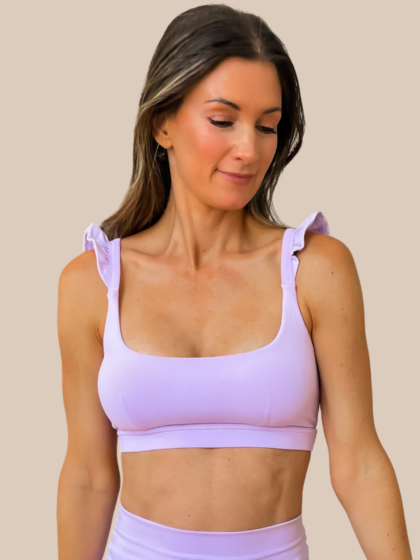 POPFLEX Romance Ruffle Bra - Digital Lavender