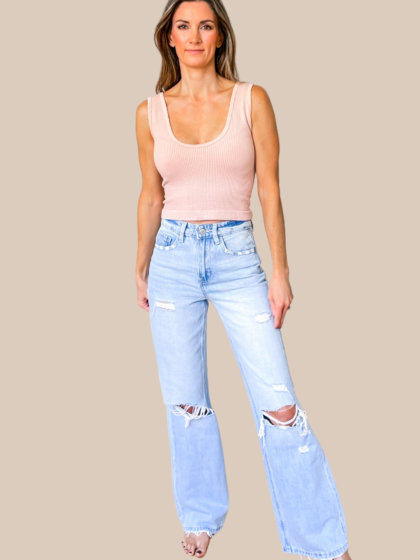 Down To The Basics Tank - Rose
