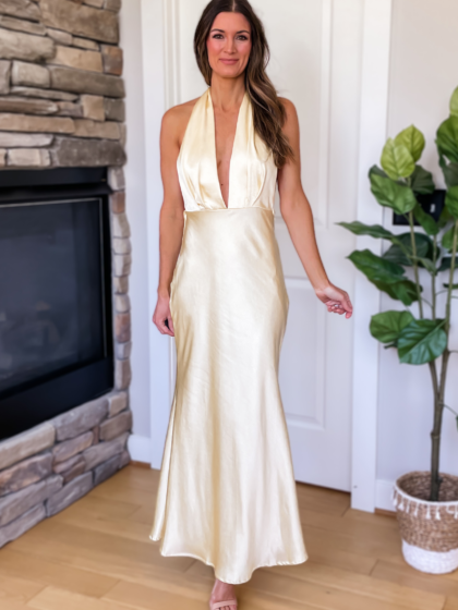 Yours Truly Dress - Butter Yellow